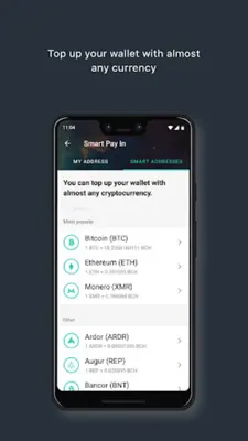 BCH Wallet - store & exchange Bitcoin Cash android App screenshot 2